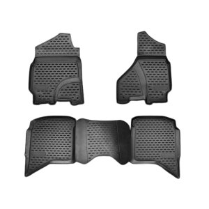 Dodge Ram 2500 Floor Mats - Omac - Rubber TPE 4 Pcs - Black - '09-'12